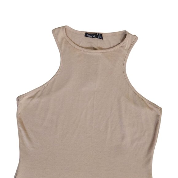 Boohoo Women’s Sleeveless Bodycon Maxi Dress – Beige, Size 6 (US) - Picture 7 of 10